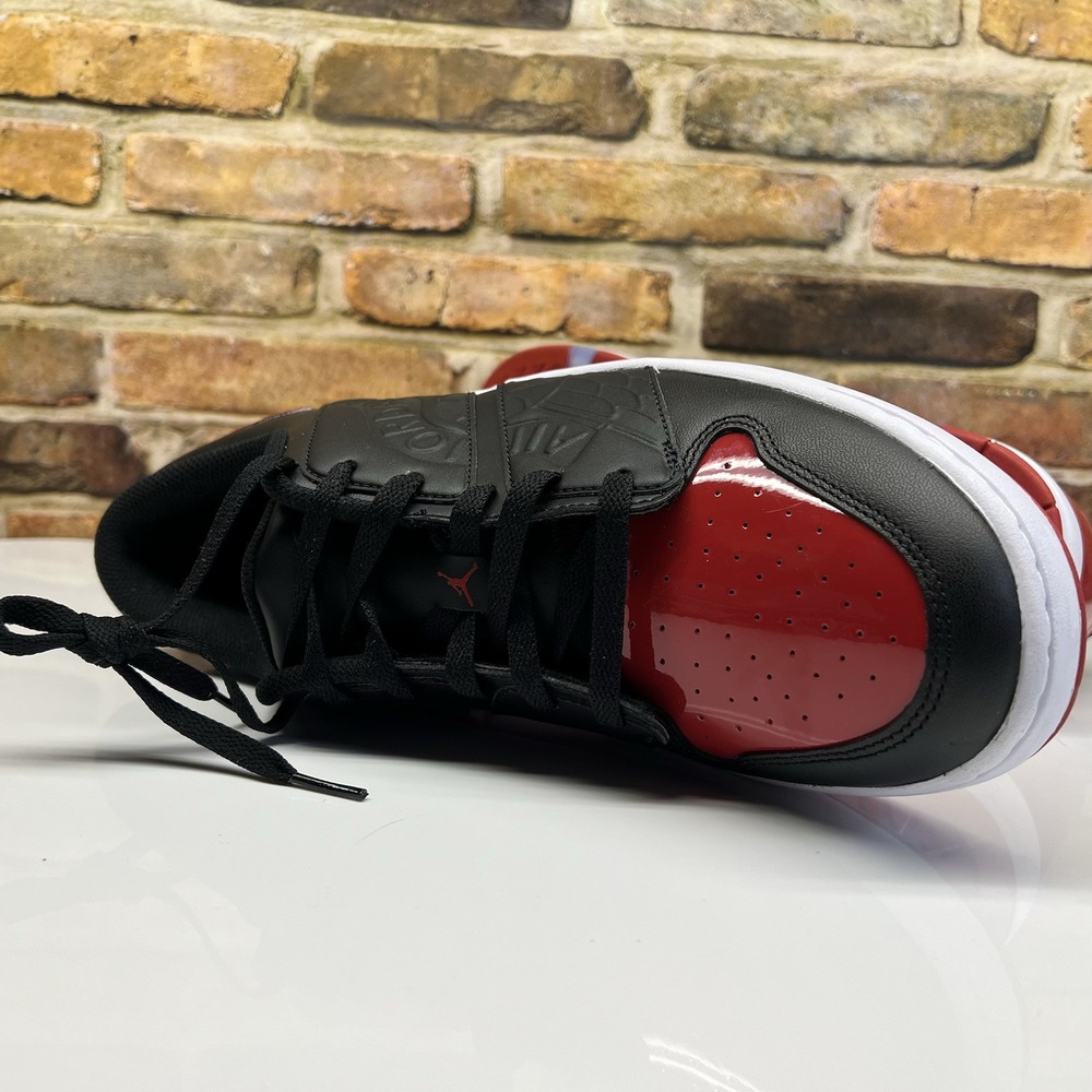 Nike Air Jordan NU Retro Low Black Varsity Red White Mens Size 10.5 - Picture 4 of 14